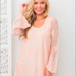 Semi Formal Pink Lace Dress